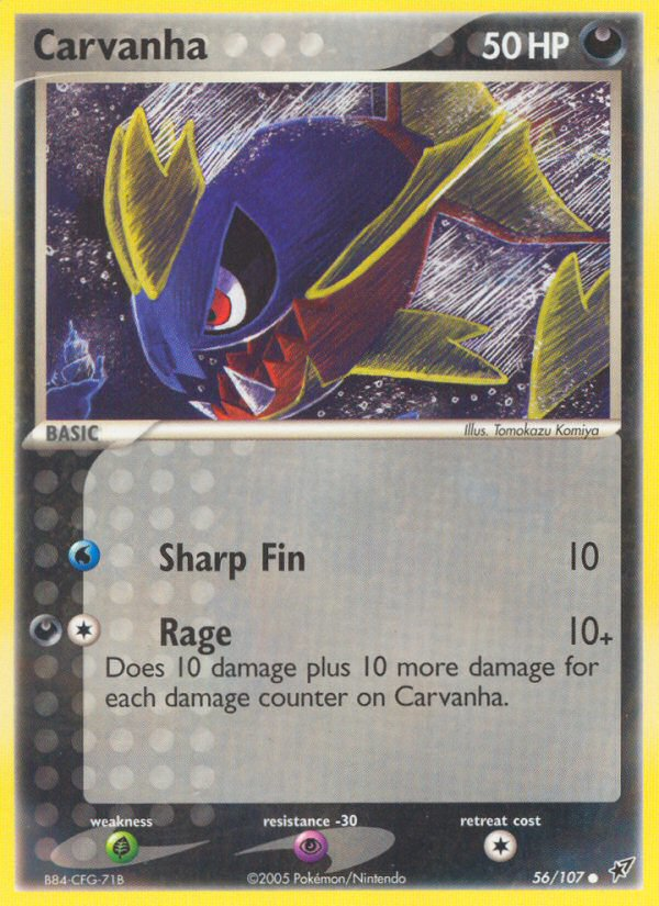 Carvanha (56/107) [EX: Deoxys] | North Valley Games