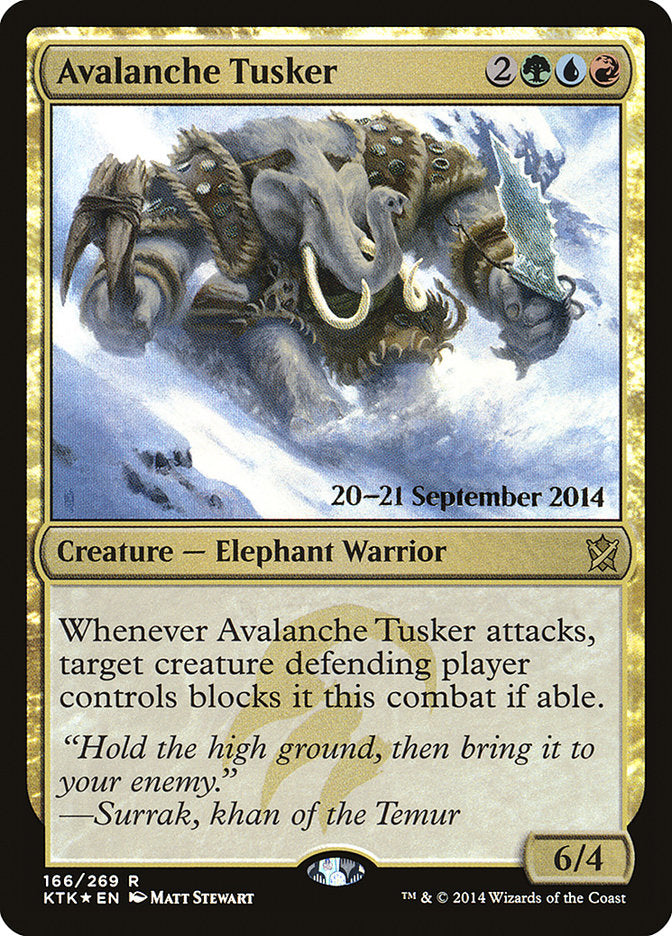 Avalanche Tusker [Khans of Tarkir Prerelease Promos] | North Valley Games