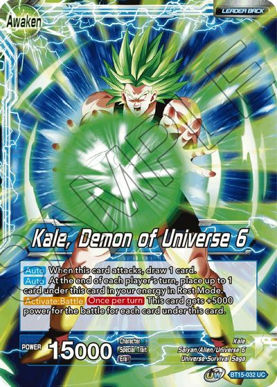 Kale // Kale, Demon of Universe 6 (BT15-032) [Saiyan Showdown] | North Valley Games