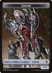 Golem // Zombie Double-Sided Token [Commander Legends Tokens] | North Valley Games