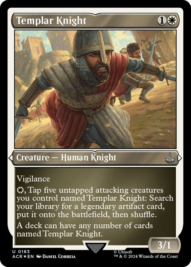 Templar Knight (Foil Etched) [Assassin's Creed] | North Valley Games