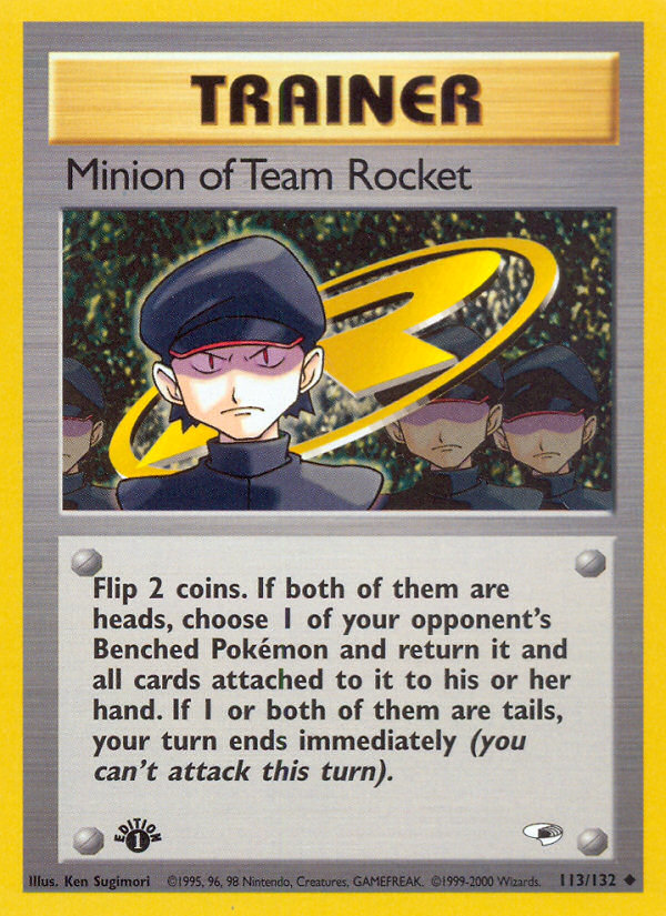 Minion of Team Rocket (113/132) [Gym Heroes 1st Edition] | North Valley Games
