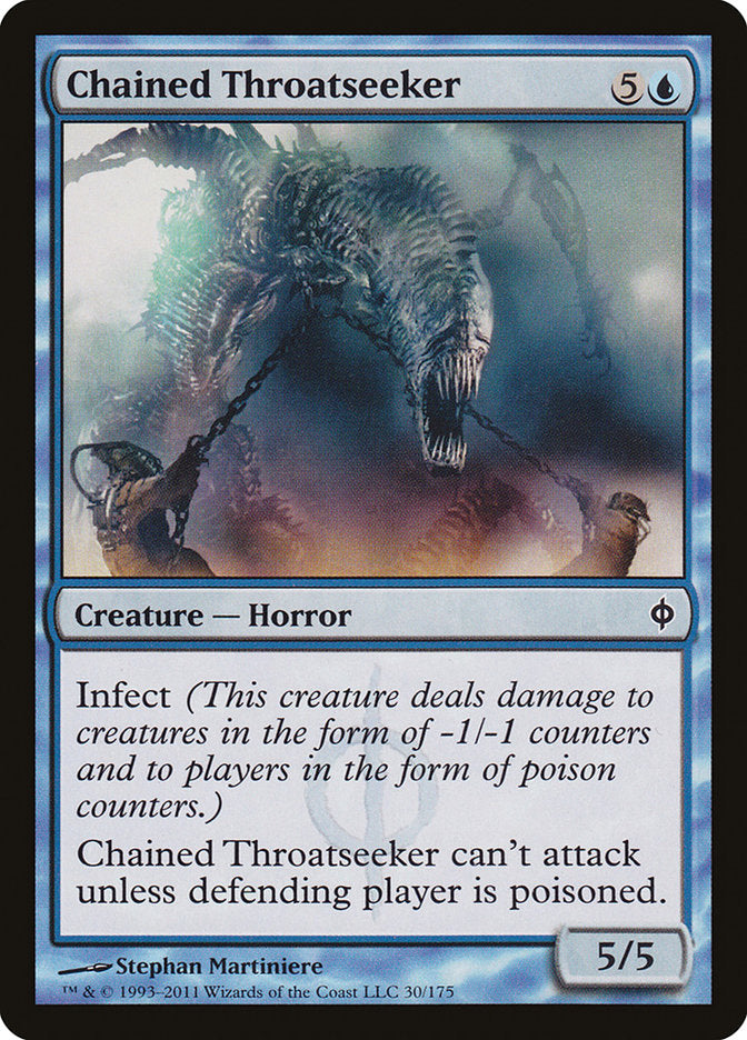 Chained Throatseeker [New Phyrexia] | North Valley Games