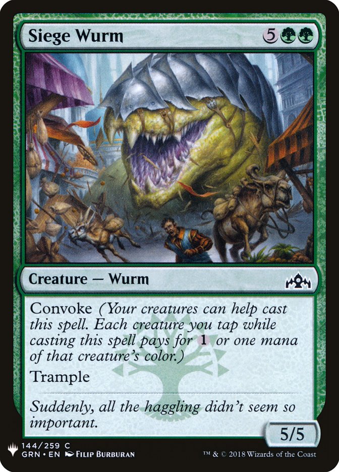 Siege Wurm [Mystery Booster] | North Valley Games