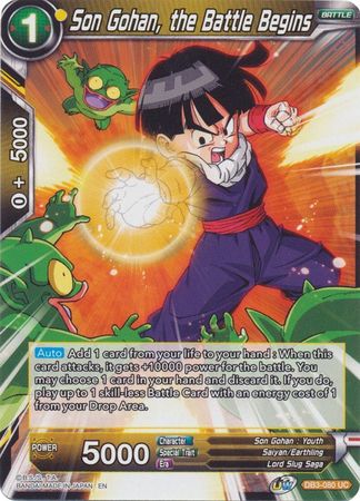 Son Gohan, the Battle Begins (DB3-080) [Giant Force] | North Valley Games