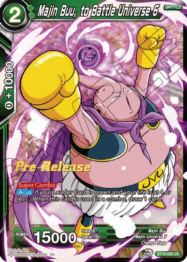 Majin Buu, to Battle Universe 6 (BT16-055) [Realm of the Gods Prerelease Promos] | North Valley Games