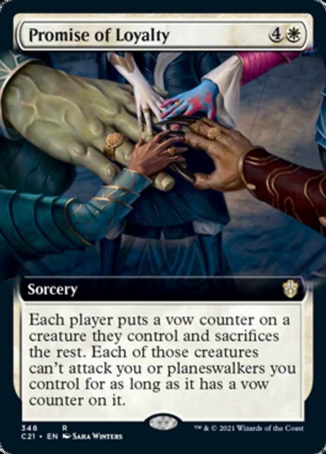 Promise of Loyalty (Extended Art) [Commander 2021] | North Valley Games