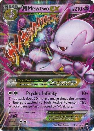 M Mewtwo EX (64/162) (Jumbo Card) [XY: BREAKthrough] | North Valley Games