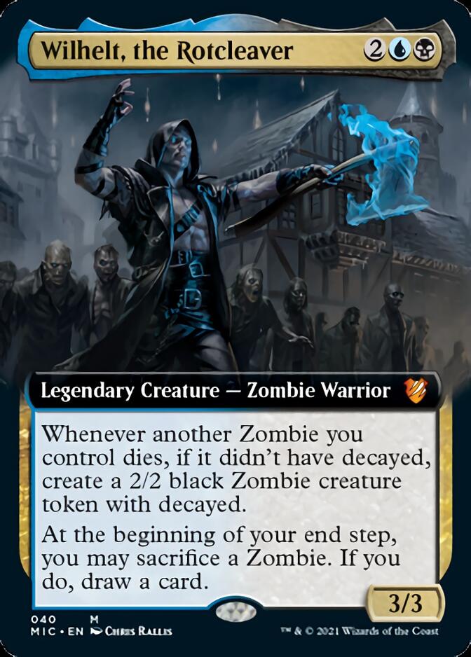 Wilhelt, the Rotcleaver (Extended Art) [Innistrad: Midnight Hunt Commander] | North Valley Games