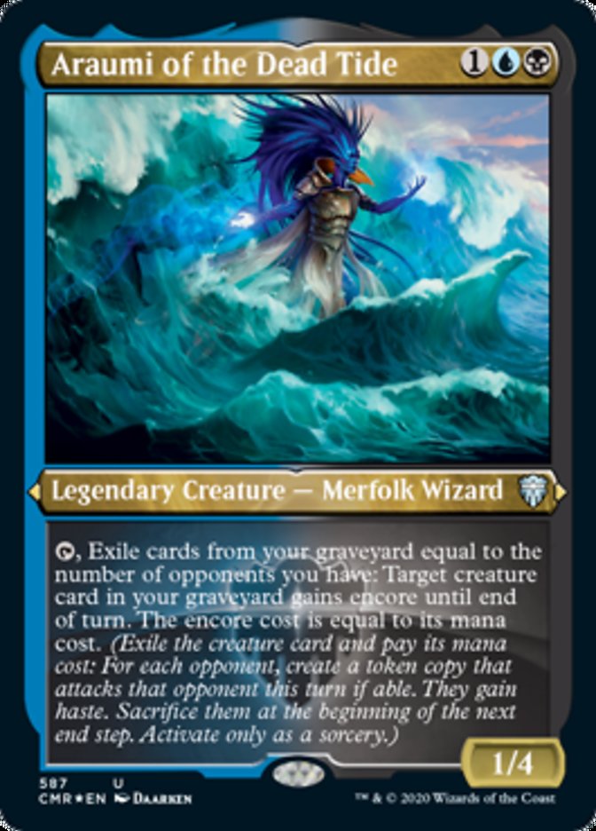 Araumi of the Dead Tide (Etched) [Commander Legends] | North Valley Games