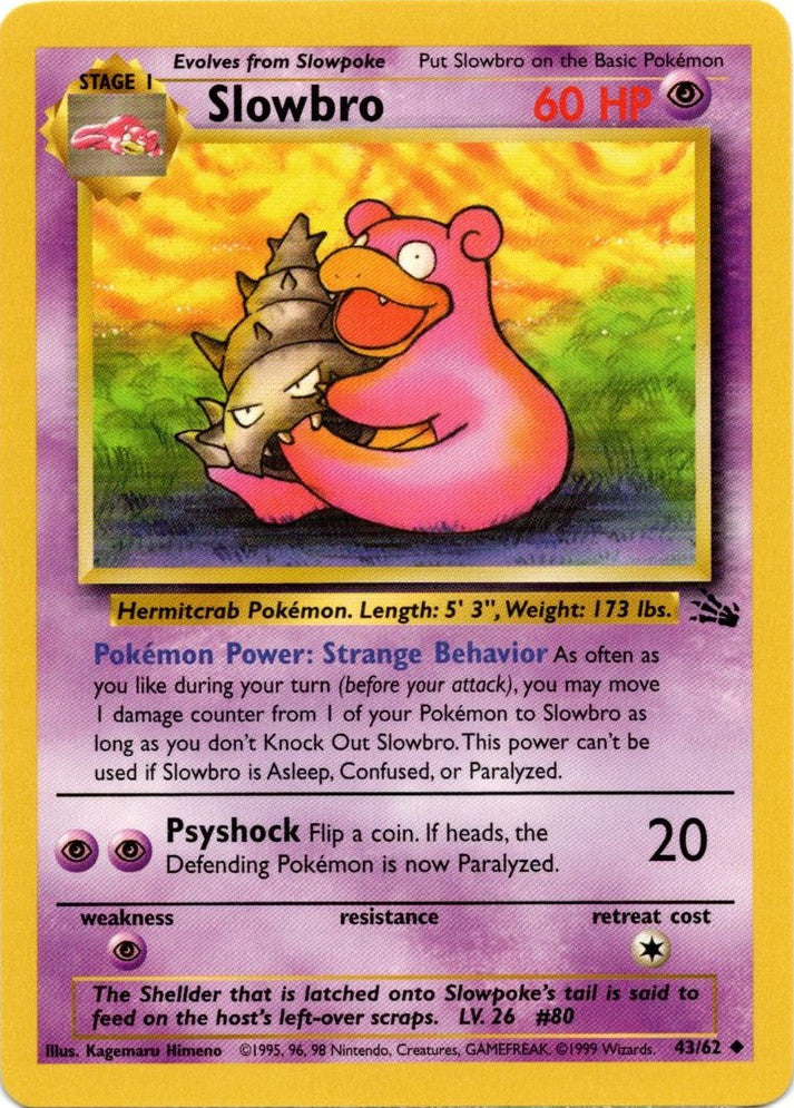 Slowbro (43/62) [Fossil Unlimited] | North Valley Games