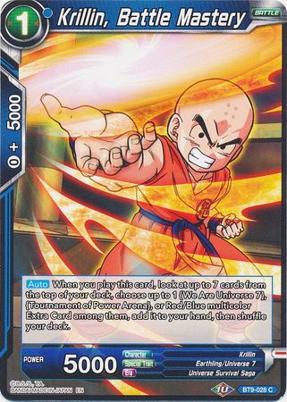 Krillin, Battle Mastery (BT9-028) [Universal Onslaught] | North Valley Games
