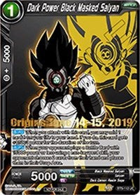 Dark Power Black Masked Saiyan (Origins 2019) (BT5-112_PR) [Tournament Promotion Cards] | North Valley Games