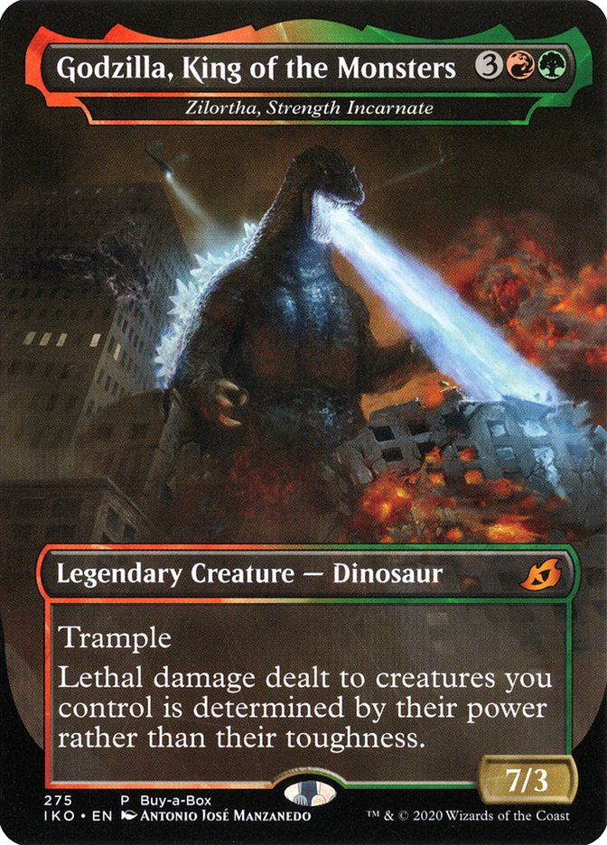 Zilortha, Strength Incarnate - Godzilla, King of the Monsters (Buy-A-Box) [Ikoria: Lair of Behemoths Promos] | North Valley Games