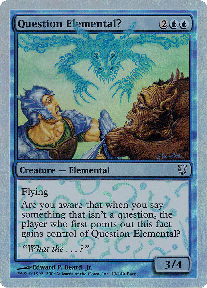 Question Elemental? (Alternate Foil) [Unhinged] | North Valley Games