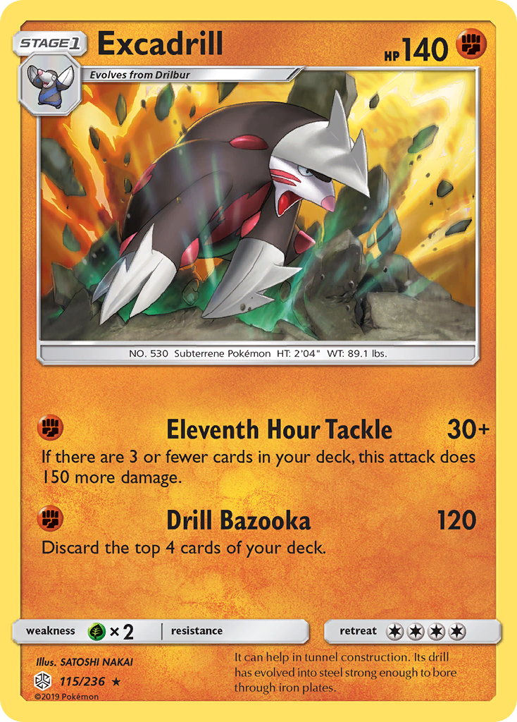 Excadrill (115/236) [Sun & Moon: Cosmic Eclipse] | North Valley Games