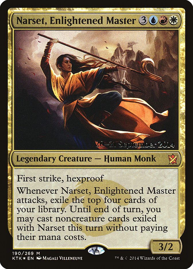 Narset, Enlightened Master [Khans of Tarkir Prerelease Promos] | North Valley Games
