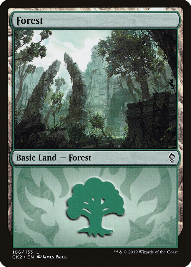 Forest (106) [Ravnica Allegiance Guild Kit] | North Valley Games