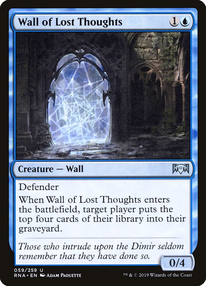 Wall of Lost Thoughts [Ravnica Allegiance] | North Valley Games