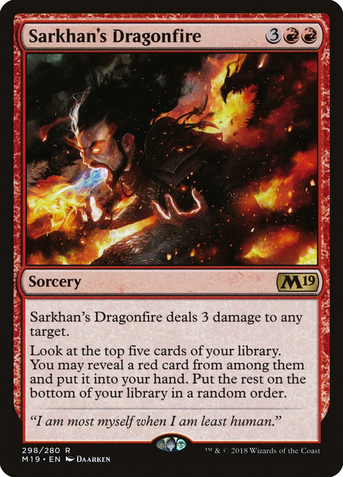 Sarkhan's Dragonfire [Core Set 2019] | North Valley Games