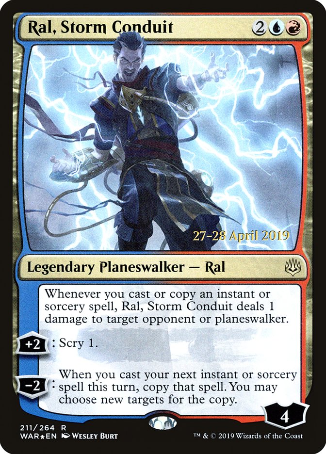 Ral, Storm Conduit [War of the Spark Prerelease Promos] | North Valley Games