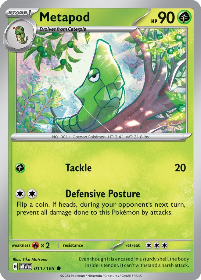 Metapod (011/165) [Scarlet & Violet: 151] | North Valley Games