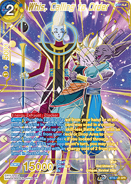 Whis, Calling to Order (SPR) (BT16-131) [Realm of the Gods] | North Valley Games