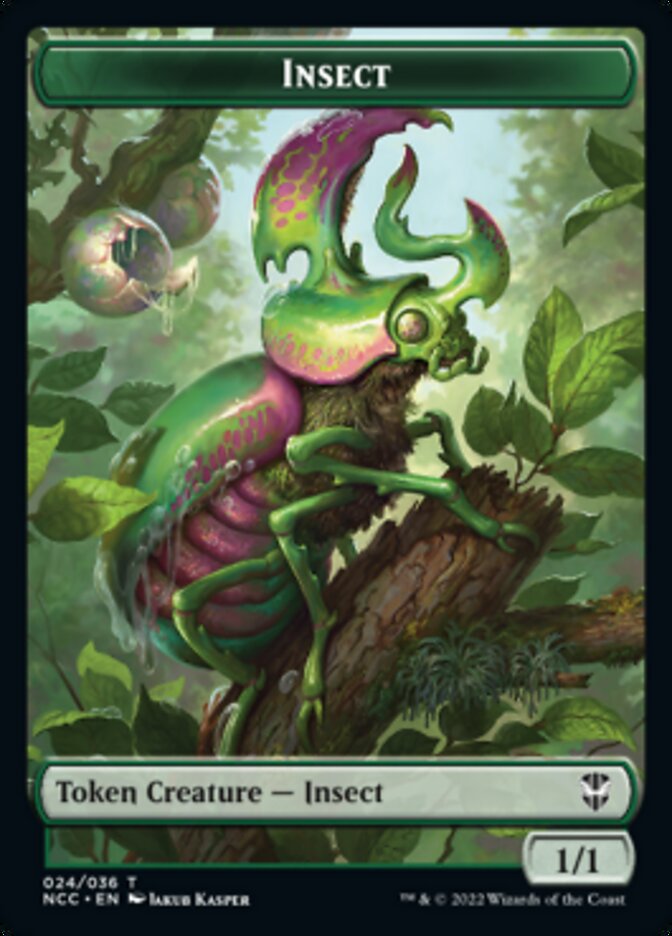 Ogre // Insect Double-Sided Token [Streets of New Capenna Commander Tokens] | North Valley Games