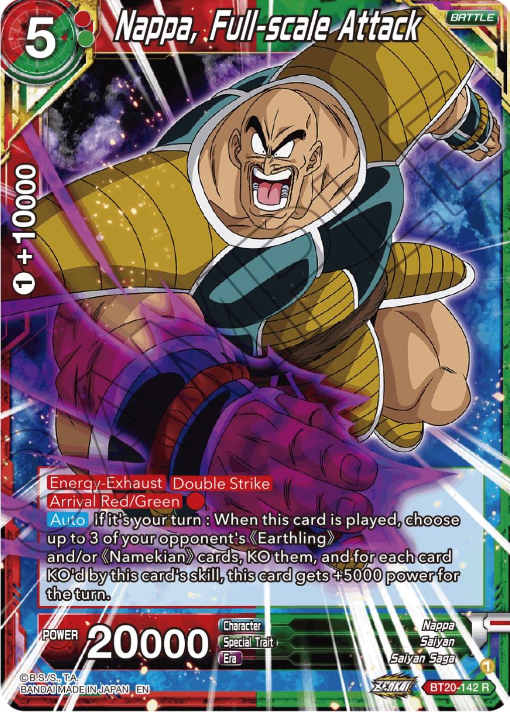 Nappa, Full-scale Attack (BT20-142) [Power Absorbed] | North Valley Games