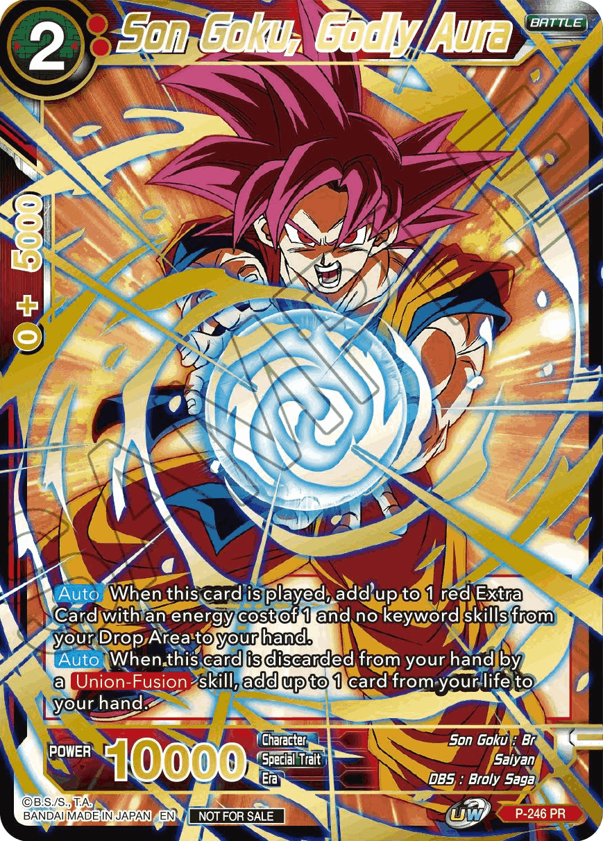 Son Goku, Godly Aura (Alt. Art Card Set 2023 Vol. 1) (P-246) [Tournament Promotion Cards] | North Valley Games