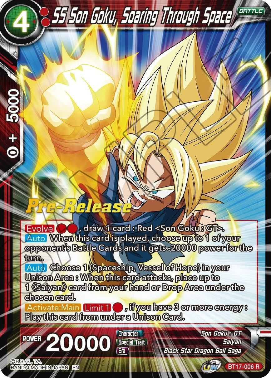 SS Son Goku, Soaring Through Space (BT17-006) [Ultimate Squad Prerelease Promos] | North Valley Games