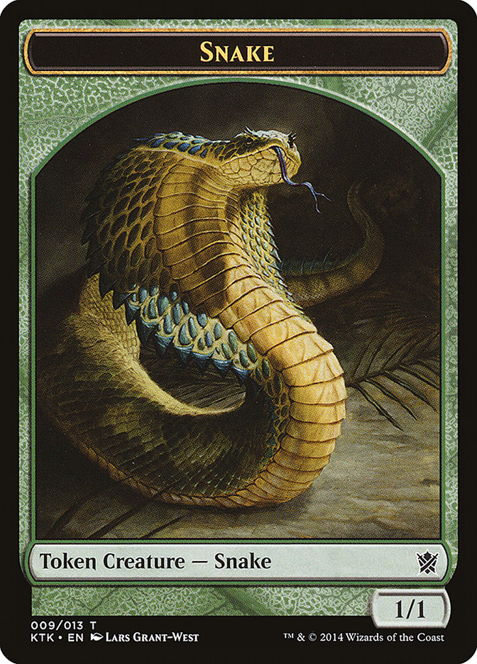 Snake Token [Khans of Tarkir Tokens] | North Valley Games