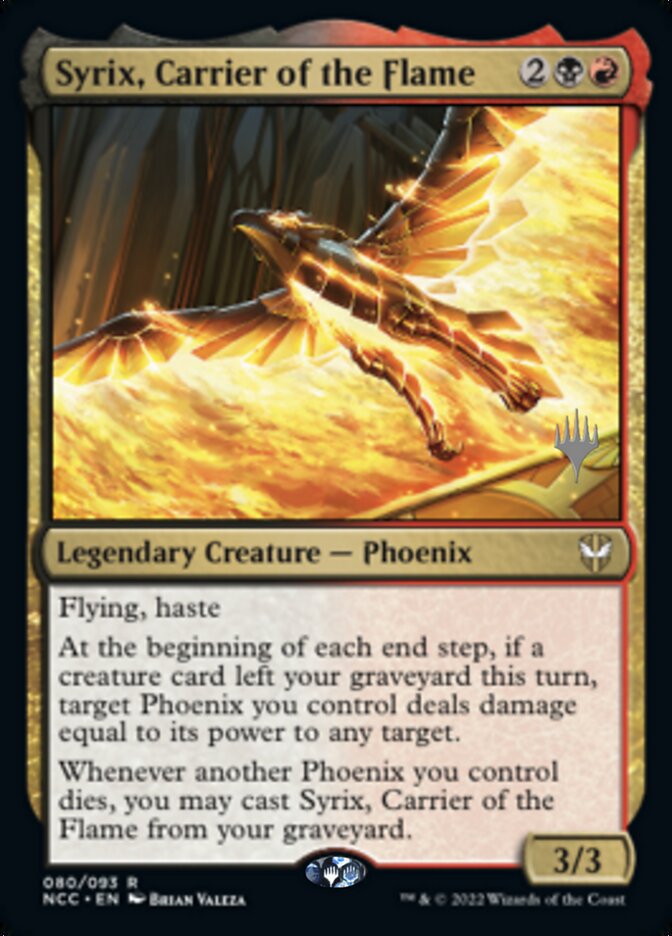 Syrix, Carrier of the Flame (Promo Pack) [Streets of New Capenna Commander Promos] | North Valley Games