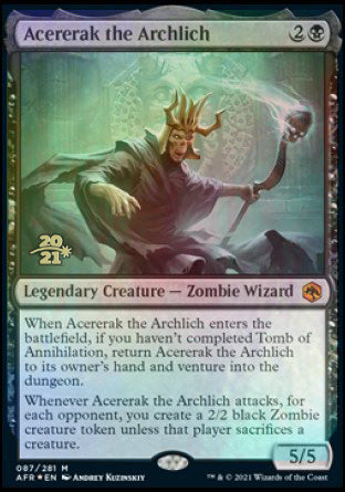 Acererak the Archlich [Dungeons & Dragons: Adventures in the Forgotten Realms Prerelease Promos] | North Valley Games