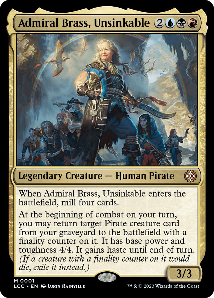 Admiral Brass, Unsinkable (Display Commander) [The Lost Caverns of Ixalan Commander] | North Valley Games
