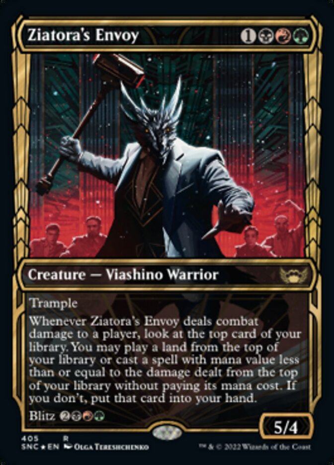Ziatora's Envoy (Showcase Golden Age Gilded Foil) [Streets of New Capenna] | North Valley Games