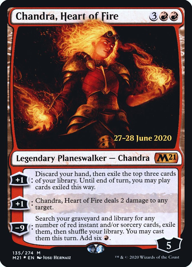 Chandra, Heart of Fire [Core Set 2021 Prerelease Promos] | North Valley Games