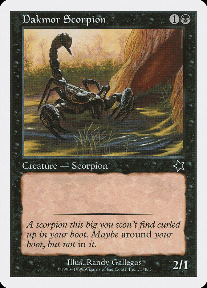 Dakmor Scorpion [Starter 1999] | North Valley Games