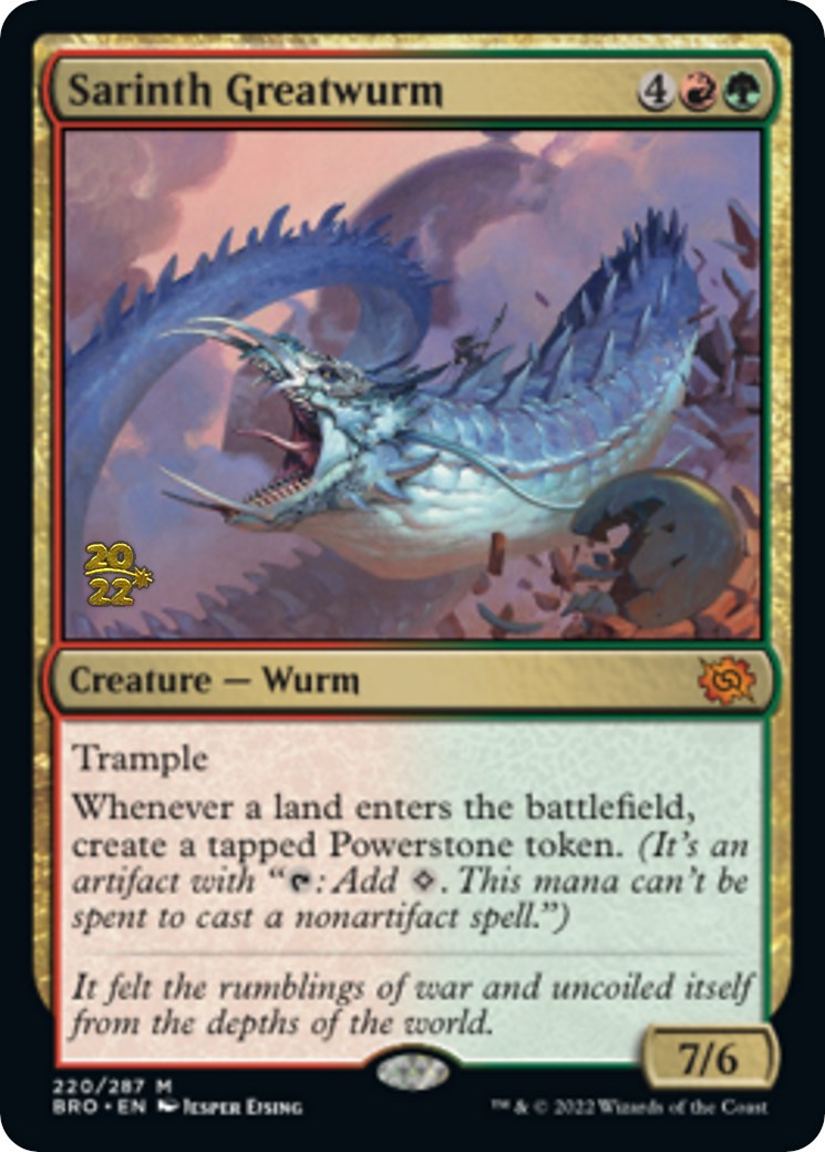 Sarinth Greatwurm [The Brothers' War Prerelease Promos] | North Valley Games