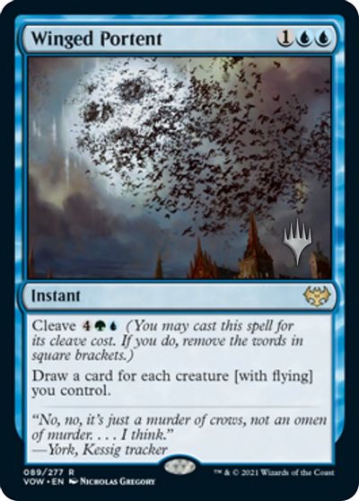 Winged Portent (Promo Pack) [Innistrad: Crimson Vow Promos] | North Valley Games