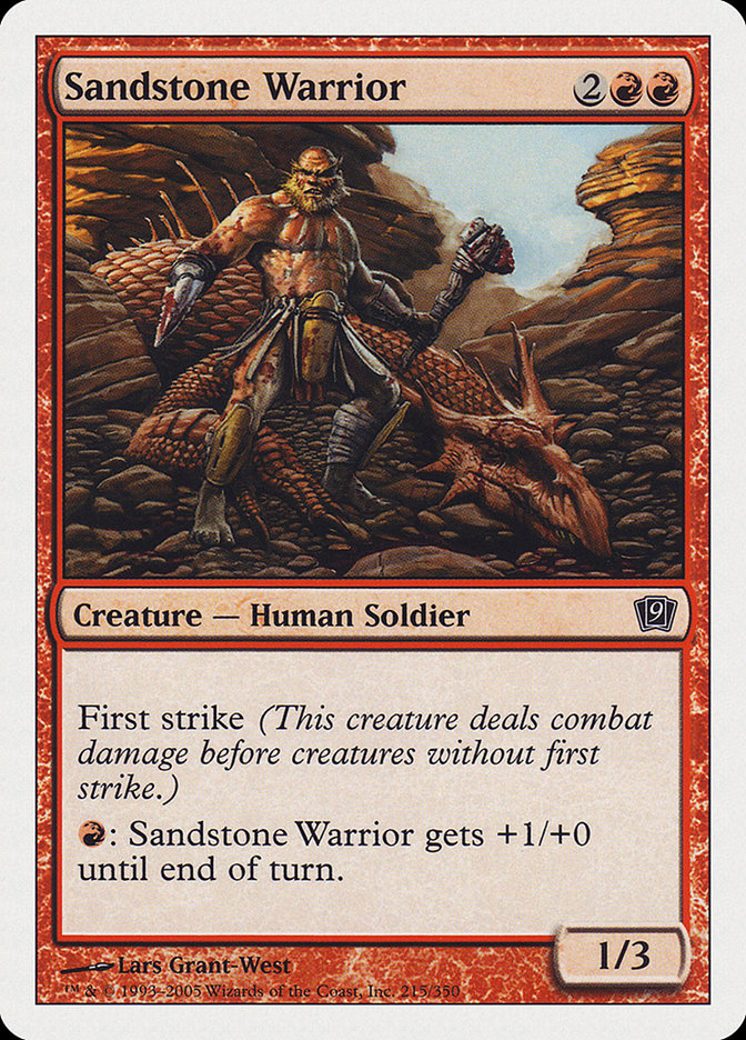 Sandstone Warrior [Ninth Edition] | North Valley Games