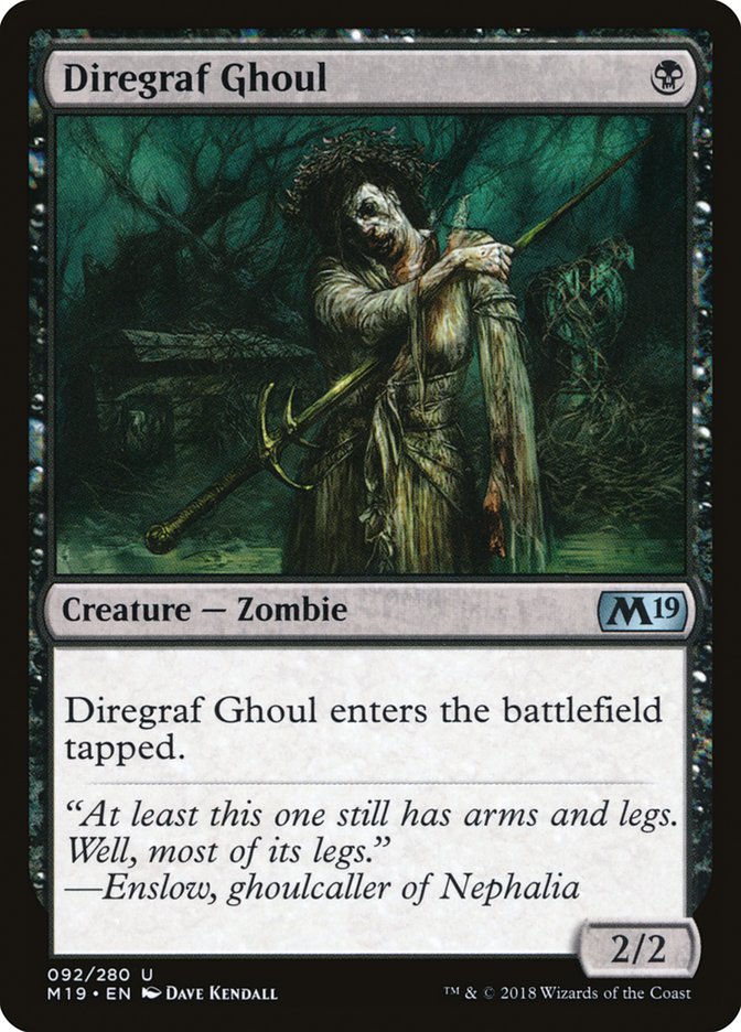 Diregraf Ghoul [Core Set 2019] | North Valley Games