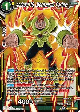 Android 16, Mechanical Partner (Rare) (BT13-113) [Supreme Rivalry] | North Valley Games
