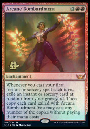 Arcane Bombardment [Streets of New Capenna Prerelease Promos] | North Valley Games