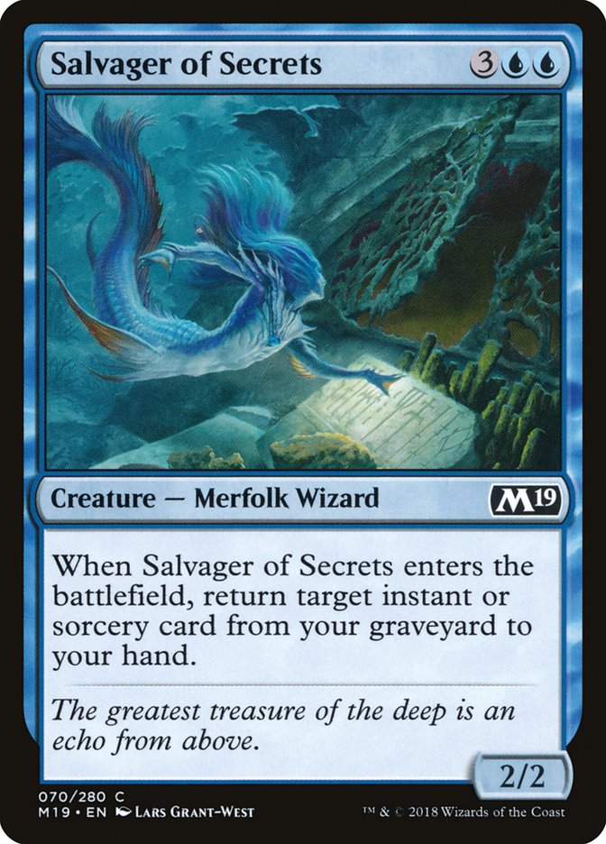 Salvager of Secrets [Core Set 2019] | North Valley Games