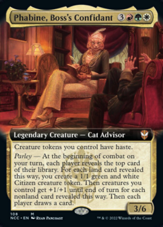 Phabine, Boss's Confidant (Extended Art) [Streets of New Capenna Commander] | North Valley Games
