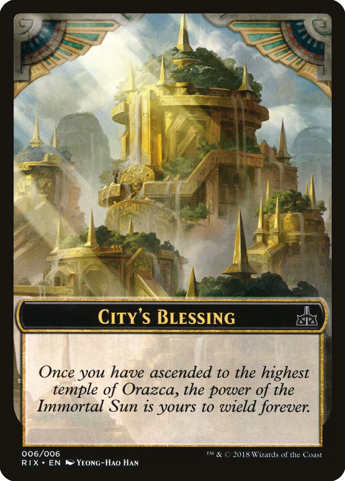 City's Blessing [Rivals of Ixalan Tokens] | North Valley Games