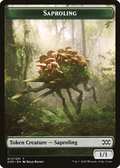 Beast // Saproling Double-Sided Token [Double Masters Tokens] | North Valley Games