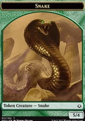 Snake // Zombie Double-Sided Token [Hour of Devastation Tokens] | North Valley Games