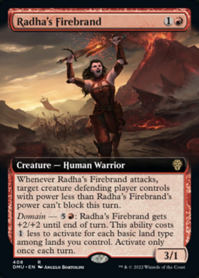 Radha's Firebrand (Extended Art) [Dominaria United] | North Valley Games
